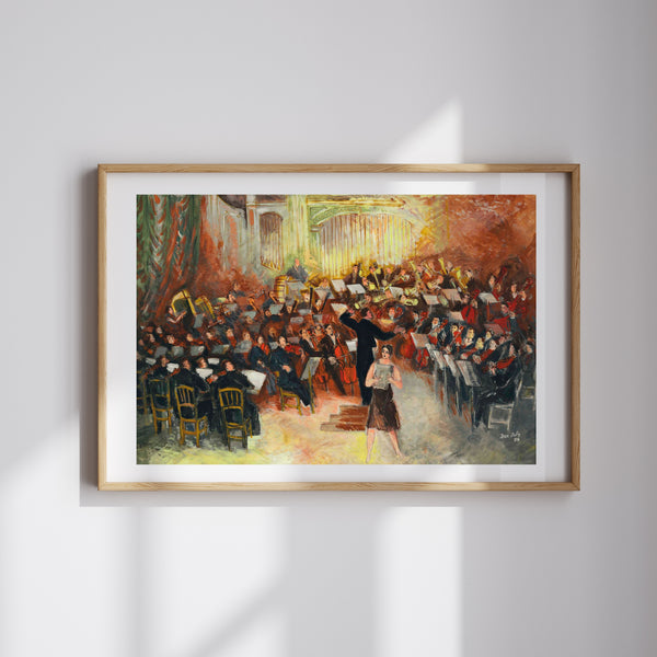 Jean Dufy - Salle Gaveau - Büyük Orkestra fine art baskı