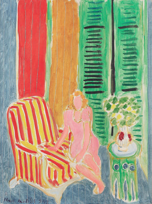 Henri Matisse - Pembe Elbiseli Genç Kız Fine Art Baskı