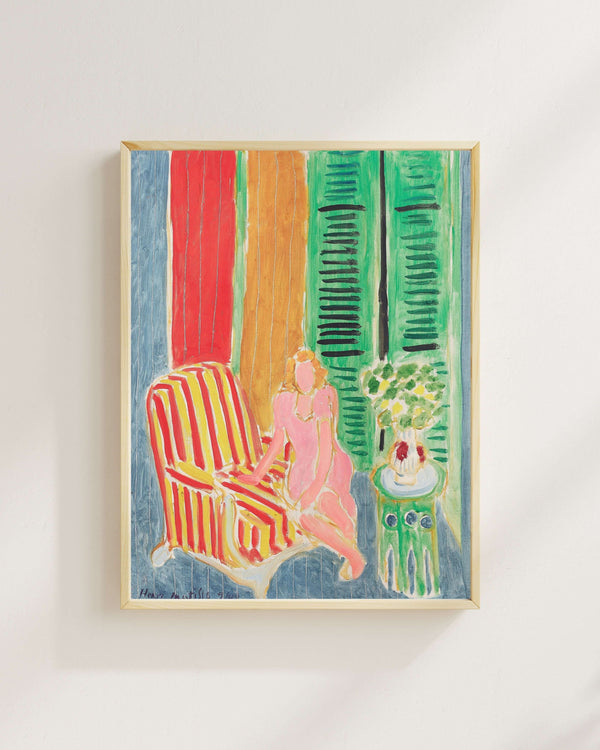 Henri Matisse - Pembe Elbiseli Genç Kız Fine Art Baskı