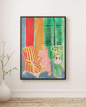 Henri Matisse - Pembe Elbiseli Genç Kız Fine Art Baskı