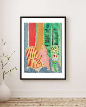 Henri Matisse - Pembe Elbiseli Genç Kız Fine Art Baskı
