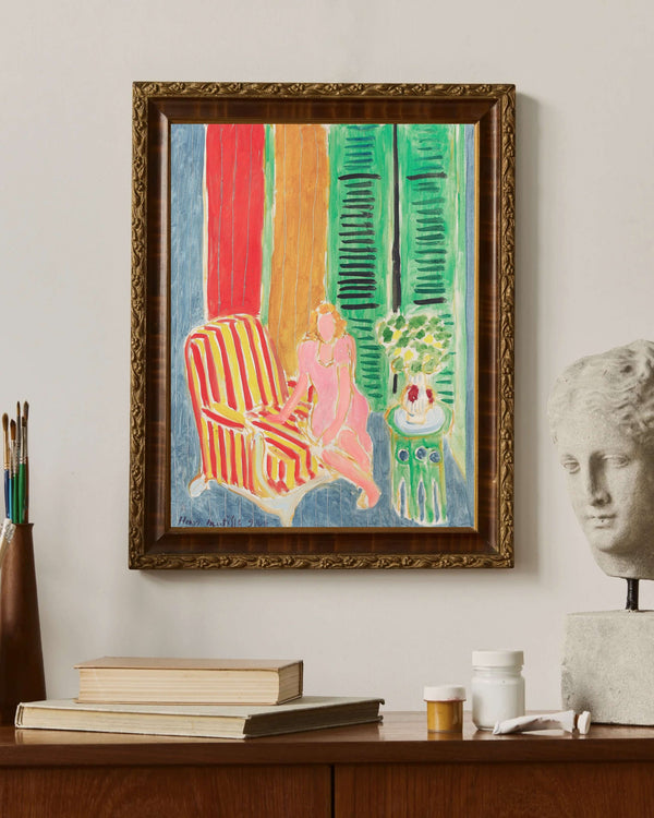 Henri Matisse - Pembe Elbiseli Genç Kız Fine Art Baskı