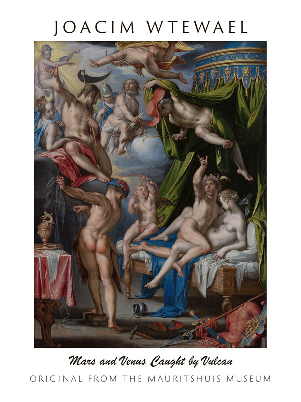 Joachim Wtewael-Mars ve Venüs’ün Vulkan Tarafından Yakalanışı fine art baskı