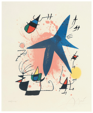 Joan Miró - Mavi Yıldız Fine Art Baskı