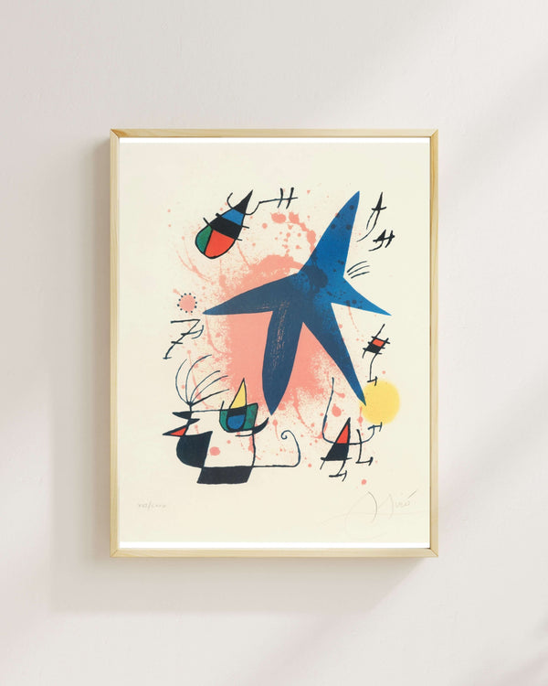 Joan Miró - Mavi Yıldız Fine Art Baskı