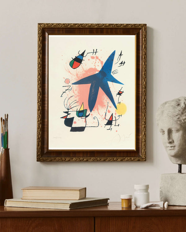 Joan Miró - Mavi Yıldız Fine Art Baskı
