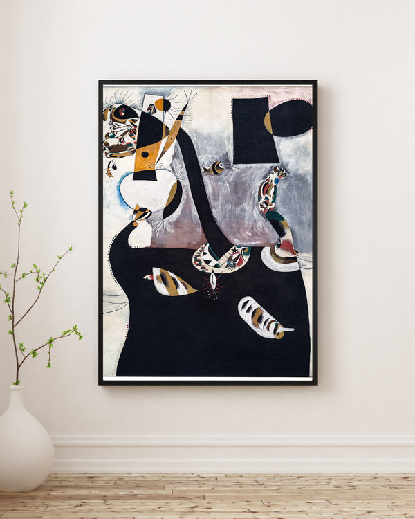 Joan Miró - Oturan Kadın II Poster