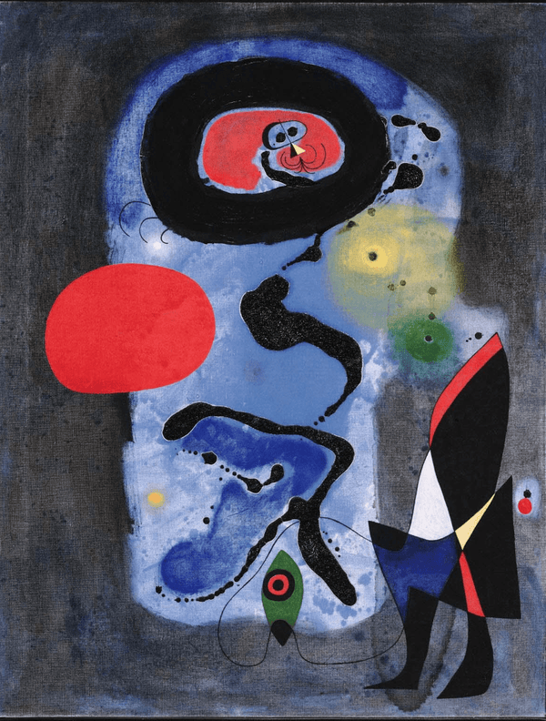 Joan Miró - Kırmızı Güneş Fine Art Baskı