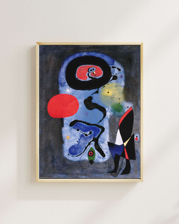 Joan Miró - Kırmızı Güneş Fine Art Baskı