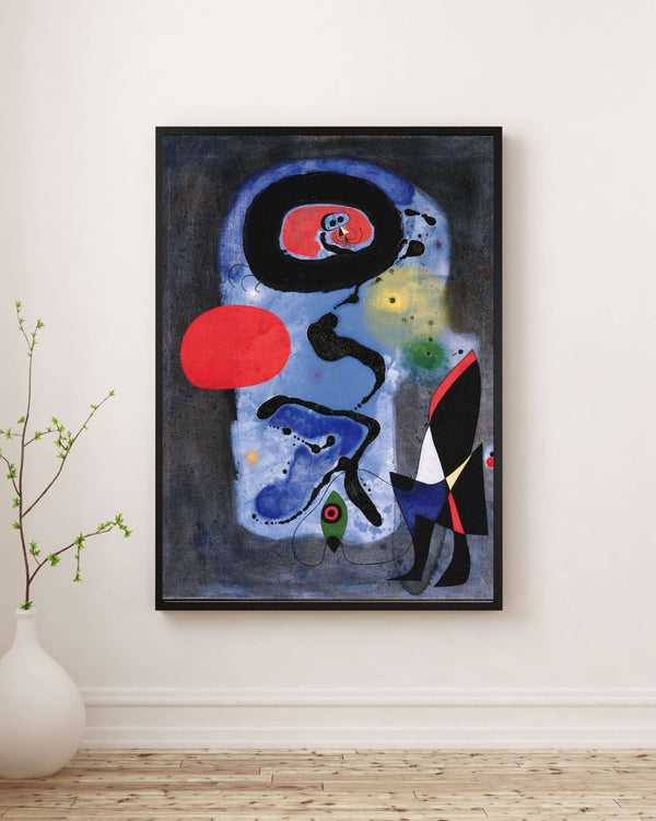 Joan Miró - Kırmızı Güneş Fine Art Baskı