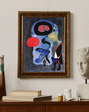 Joan Miró - Kırmızı Güneş Fine Art Baskı