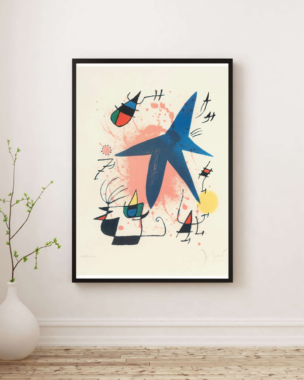 Joan Miró - Mavi Yıldız Fine Art Baskı