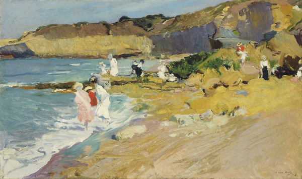 Joaquín Sorolla - Biarritz Deniz Feneri'ndeki Kayalıklar