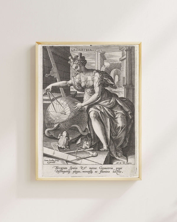 Johann Sadeler - Geometri Fine Art Baskı
