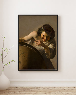 Johannes Moreelse - Gülümseyen Filozof Demokritos poster