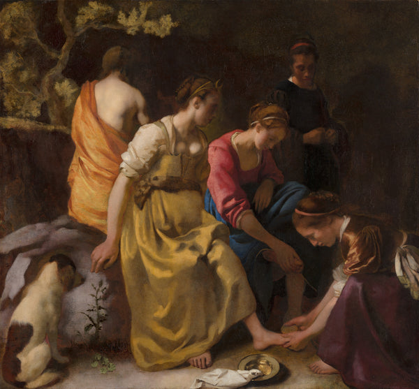 Johannes Vermeer - Diana ve Nympheleri tablo