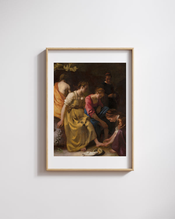 Johannes Vermeer - Diana ve Nympheleri fine art baskı