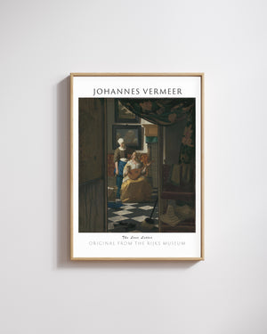 Johannes Vermeer - Aşk Mektubu poster