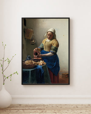 Johannes Vermeer - Sütçü Kız Poster