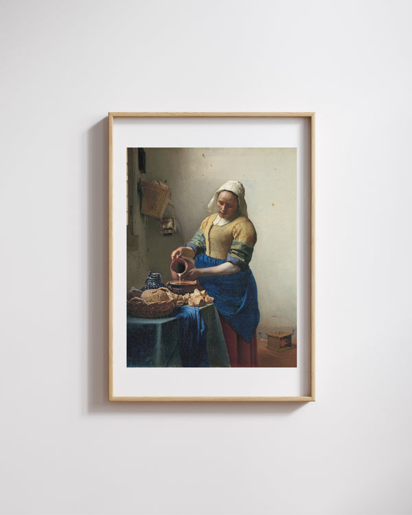 Johannes Vermeer - Sütçü Kız Fine Art Baskı