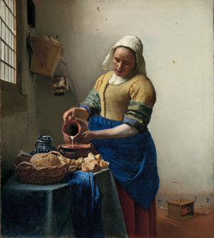 Johannes Vermeer - Sütçü Kız Tablo