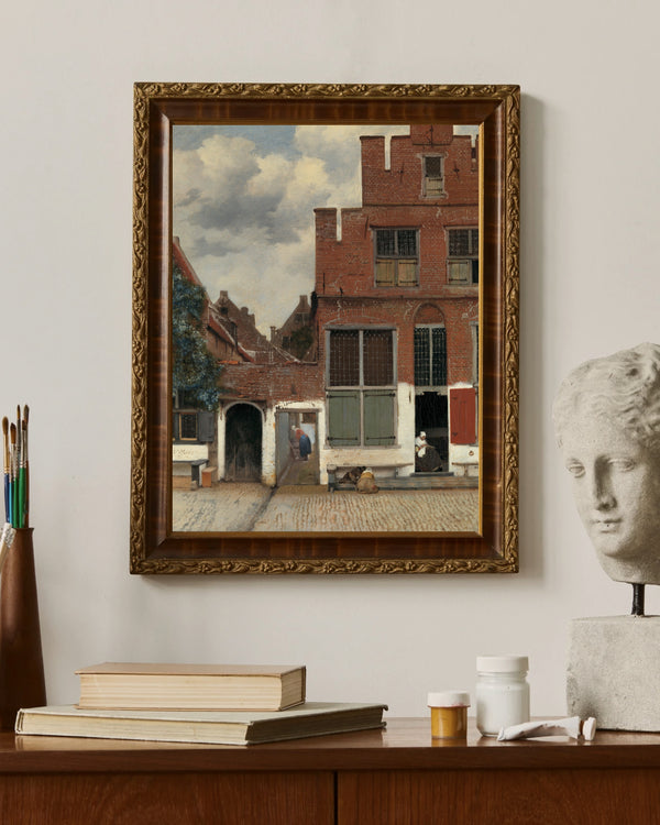 Johannes Vermeer - Delft'teki Küçük Sokak Olarak Bilinen Evlerin Görünümü
