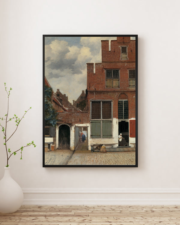 Johannes Vermeer - Delft'teki Küçük Sokak Olarak Bilinen Evlerin Görünümü