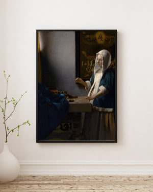 Johannes Vermeer - Terazi Tutan Kadın Poster