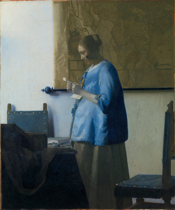 Johannes Vermeer - Mektup Okuyan Kadın tablo
