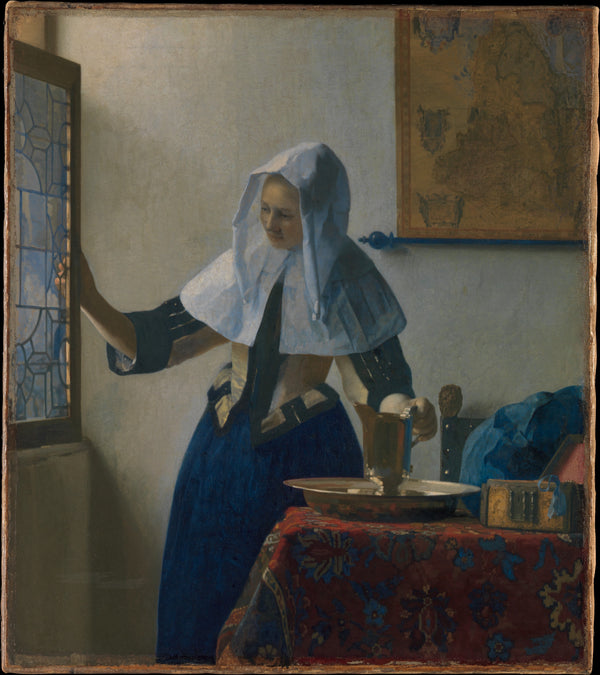 Johannes Vermeer - Sürahi Tutan Genç Kadın Tablo