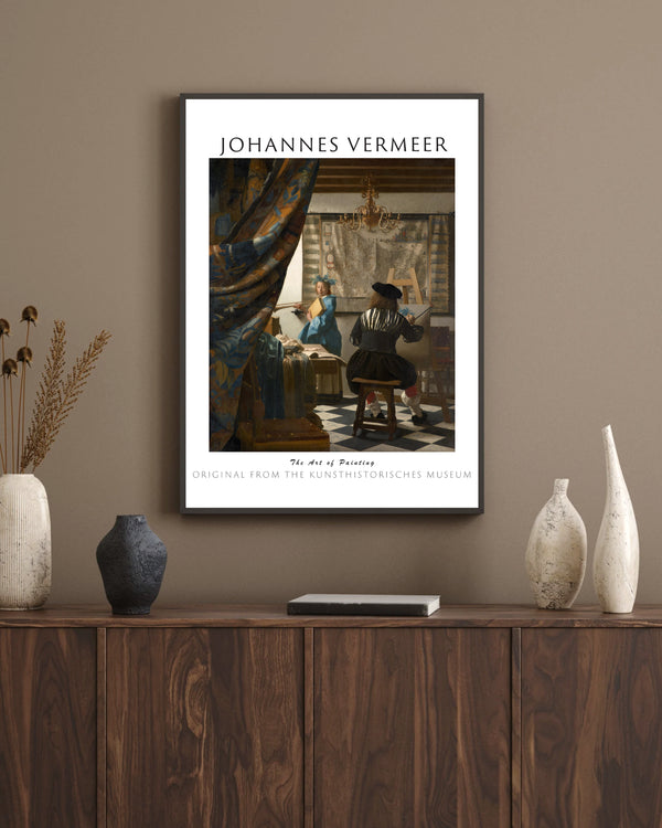 Johannes Vermeer - Resim Sanatı çerçeve