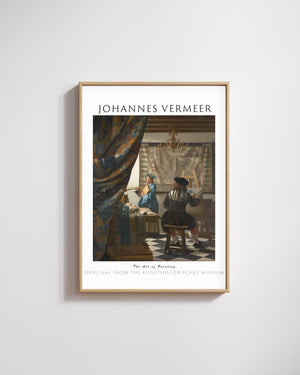 Johannes Vermeer - Resim Sanatı poster