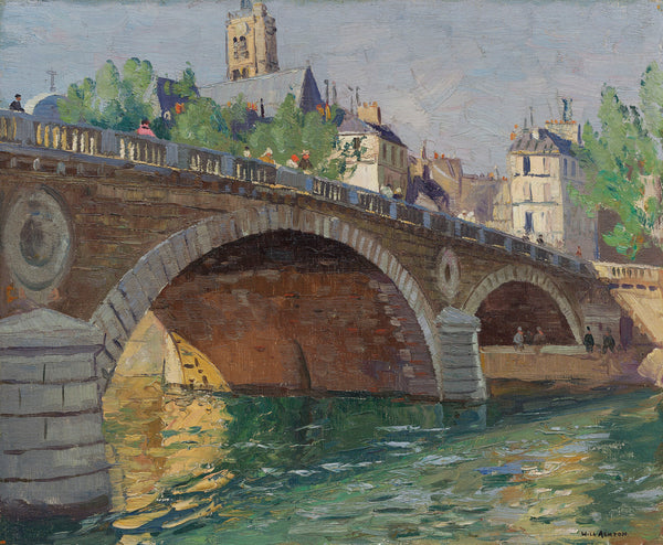 John William Ashton - Pont au Change Paris Fine Art Baskı