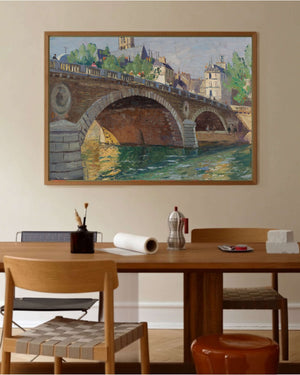 John William Ashton - Pont au Change Paris Fine Art Baskı