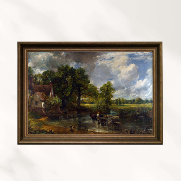 John Constable - Saman Arabası fine art baskı