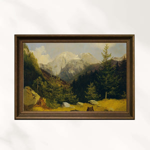 Josef Holzer - Hoher Göll Dağı Fine Art Baskı