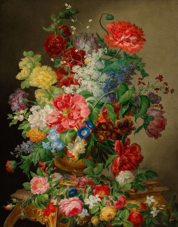 Josef Nigg - Çiçek Buketi fine art baskı
