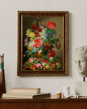 Josef Nigg - Çiçek Buketi fine art baskı