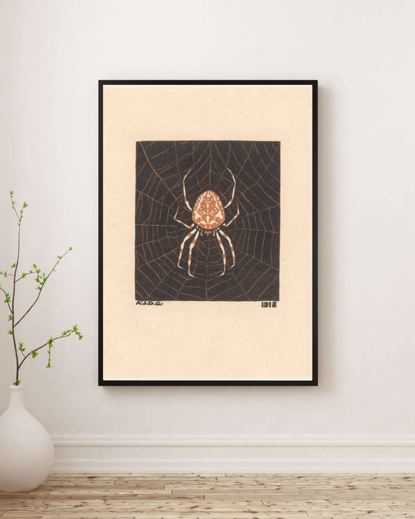 Julie de Graag - Ağdaki Örümcek fine art baskı