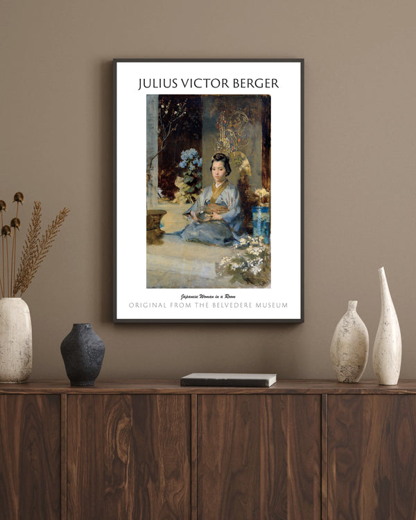 Julius Victor Berger-Bir Odada Japon Kadın