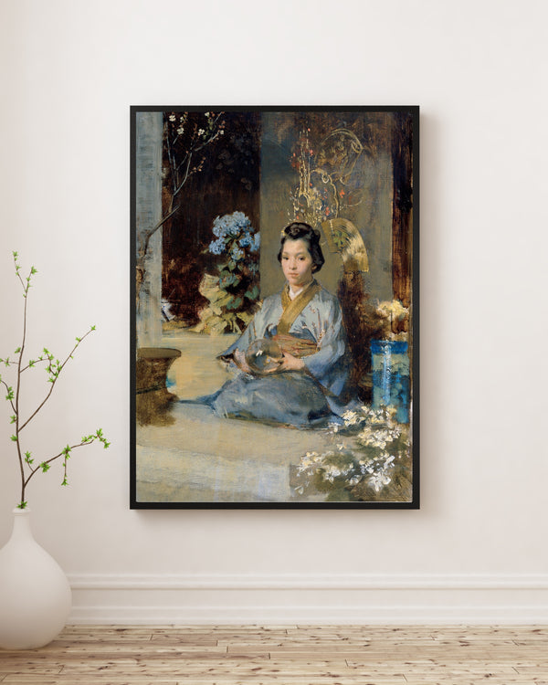 Julius Victor Berger - Bir Odada Japon Kadın poster