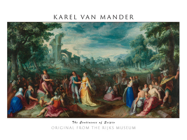 Karel van Mander - Scipio’nun İffeti fine art baskı