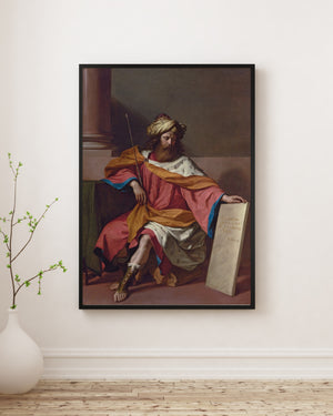 Giovanni Francesco Barbieri - Kral Davut fine art baskı