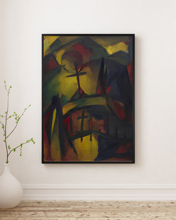 Kurt Schwitters - Dağ Mezarlığı Poster