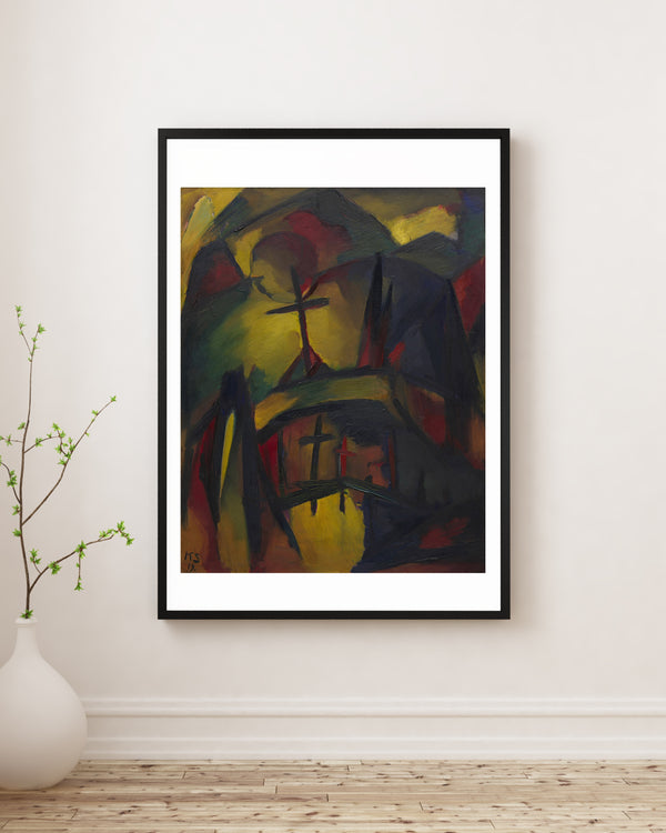 Kurt Schwitters - Dağ Mezarlığı Çerçeve