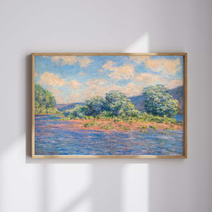 Claude Monet - Port-Villez’de Seine Nehri Fine Art Baskı
