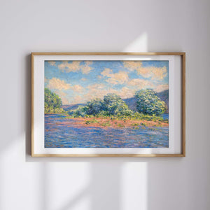 Claude Monet - Port-Villez’de Seine Nehri Fine Art Baskı