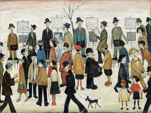 L.S Lowry - Kuzeyde Bir Yarış Günü Fine Art Baskı