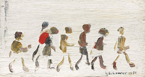 L.S. Lowry - Yürüyen Çocuklar tablo