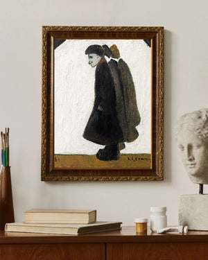 L. S. Lowry - Bir Şeye Bakan Adam çerçeve